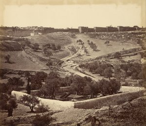 Garden of Gethsemane and Ascent to Stephens Gate, Across the Valley of Jehosephat by James Robertson
